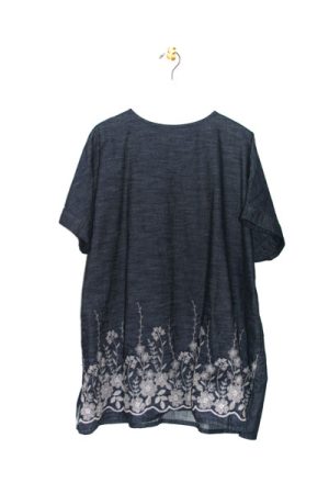 1109-BN_6オンスデニムレース チュニック_￥17,380(税込)