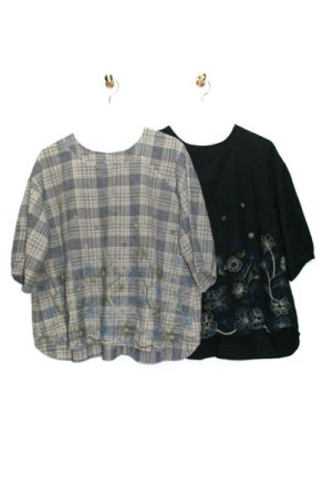 6121-BN_ネップ刺繍チュニック(身丈64)(5分袖)_￥19,580(税込)