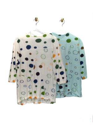 8011-BN_ドットカットジャガードプルオーバー(7分袖)_￥20,680(税込)