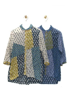 8014-CN_フラウニーSARASAブラウス(7分袖)_￥14,080(税込)