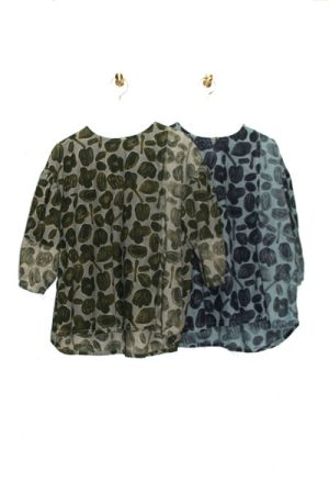 8018-AO_C:Lシーチングp.tチュニック(身丈65)(6分袖)_￥14,080(税込)