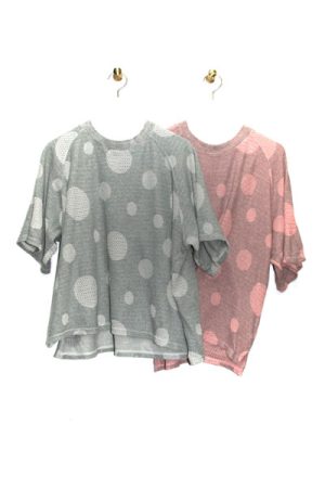 8124-AN_ドットジャガードプルオーバー(5分袖)_￥15,180(税込)