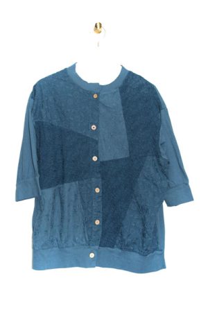 9001-BO_レースパッチワークT・カーデ(7分袖)_￥17,380(税込)