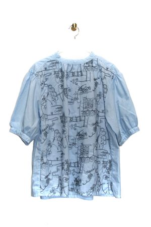 9006-BN_グラフィティーレースチュニック(身丈67)(5分袖)_￥16,280(税込)