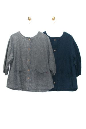 9100-AO_C:ヘンプ シーチング ソフトジャケット_￥17,380(税込)