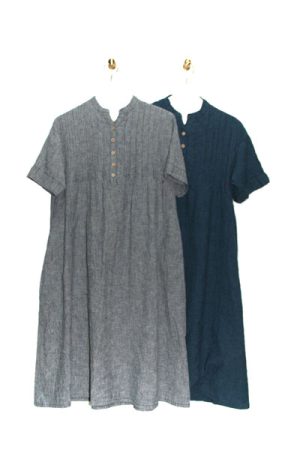 9102-AO_C:ヘンプ シーチング ワンピース_￥21,780(税込)