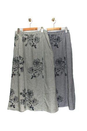 9118-CN_C:Lポプリンレーススカート_￥18,480(税込)